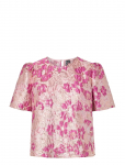 Pieces - Pcamelia Ss Jaquard Top D2D Pp - L&uuml;hikeste varrukatega - XS