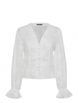 Gina Tricot - 3D Flower Top - Pikkade varrukatega - L