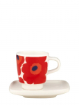 Marimekko Home - Unikko Espresso Cup+Saucer - Espressotassid - ONE SIZE