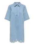 ONLY - Onlbelle Ss Half Placket Dnm Dress Sij - L&uuml;hikesed kleidid - M