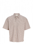 Jack & Jones - Jorsavona Austin Shirt Ss Styd Ss26 - L&uuml;hikeste varrukatega s&auml;rgid - S