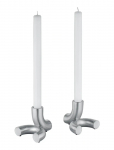 Blomus - Set Of 2 Candle Holders - 8,5 X 10 X 9,5 Cm - Doodle - Matt - K&uuml;&uuml;nlajalad - L 9.5CM