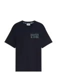 Scotch & Soda - Front And Back Artwork Relaxed-Fit T-Shirt - L&uuml;hikeste varrukatega - M