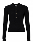 Ganni - Mini Ribbed Merino Polo - Džemprid - S
