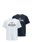 ONLY & SONS - Osjlenny Life Reg Print Tee Jrs 2-Pack - L&uuml;hikeste varrukatega - 146-152