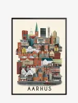 Martin Schwartz - Aarhus Standard Poster - Linnad ja kaardid - 50X70CM
