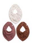 Pippi - Bandana Bib Girl -Aop (3-Pack) - Pudip&otilde;lled - ONE SIZE