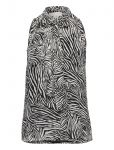 Michael Kors - Sat Zebra Bow Top - Varrukateta - XS