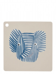 OYOY MINI - Placemat Erik Elephant - Lauamatid ja joogialused - 38X38X0.2CM x 38