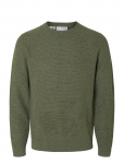 Selected - Slhross Ls Knit Structure Crew Neck Noos - &Uuml;mara kaelusega - XXL