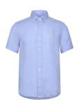 Polo Ralph Lauren - Custom Fit Linen Shirt - L&uuml;hikeste varrukatega s&auml;rgid - M