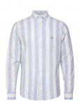 Gant - Reg Cotton Linen Bold Stripe Shirt - Triibulised s&auml;rgid - XXXL