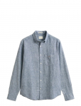 Gant - Reg Cotton Linen Shirt - Linased s&auml;rgid - XXXL