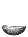 Serax - Basket Oval Black Meo - Dekoratiivsed vaagnad - ONE SIZE