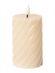 C'est Bon - Spiralled Led Pillar Candle - LED-k&uuml;&uuml;nlad - H11CM