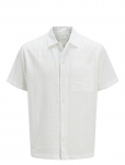 Jack & Jones - Jprcceaston Seersucker S/S Shirt Ln - Linased s&auml;rgid - XL
