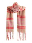 Lindex - Scarf Big Fringe Check Wool Ve - Talvised sallid - ONE SIZE