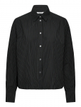 Weekday - Relaxed Cropped Long-Sleeved Cotton Shirt - Pikkade varrukatega - L
