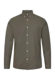 Lindbergh - Yarn Dyed Oxford Superflex Shirt L/S - Oxfordi s&auml;rgid - XXL