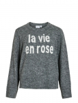 Vila - Vimelie O-Neck L/S Detail Knit Top/R - Džemprid - XXL