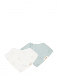 MUMIN - Moomin Bandana Bibs 2-Pack - Blue - Varrukateta pudip&otilde;lled - ONE SIZE
