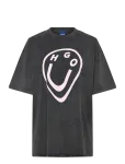 HUGO BLUE - Oversized_Tee_B_11 - L&uuml;hikeste varrukatega - M