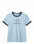 Sofie Schnoor - Maggiesw Contrast Trim T-Shirt - L&uuml;hikeste varrukatega - M