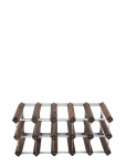 The Swedish Wine Rack Factory - 15 Bottle Self Assembly Kit Dark Wood - Riiulid - ONE SIZE