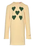 THE ANIMALS OBSERVATORY - Hearts Flan Yellow Buf Dress - Pikkade varrukatega vabaajakleidid - 8 Y