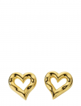 Syster P - Puff Heart Earrings Gold - Needid - ONE SIZE