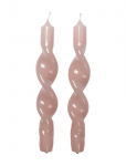 Broste Copenhagen - Twist Taper Candle - Teek&uuml;&uuml;nlad - H23CM