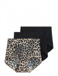 Lindex - 3-Pack Briefs With High Waist - K&otilde;rge v&ouml;&ouml;kohaga alusp&uuml;ksid - S