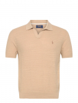 Polo Ralph Lauren - Cotton-Linen Polo-Collar Sweater - L&uuml;hikeste varrukatega kootud polos&auml;rgid - XXL