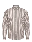 Lindbergh - Wide Striped Cotton/Linen Shirt L/S - Vabaaja s&auml;rgid - M