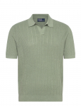 Polo Ralph Lauren - Linen Johnny-Collar Sweater - L&uuml;hikeste varrukatega kootud polos&auml;rgid - M