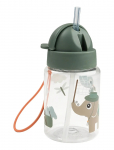 Done By Deer - Straw Bottle Tiny Trails Green 280 Ml - Nokaga tasssid - &Oslash;7X H 15CM