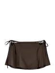Monki - Satin Cut-Out Mini Skirt - L&uuml;hikesed seelikud - 42