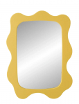 J-Line - Wall Mirror Waves Mdf Yellow - Seinapeeglid - ONE SIZE