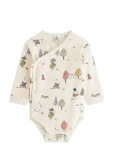 Lindex - Moomin Long-Sleeved Wrap Bodysuit - H&otilde;lmikbodid - 62