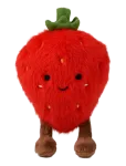Teddykompaniet - Teddy Fruits, Jordgubbe - Pehmed m&auml;nguasjad - 12 CM