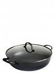 Satake - 30 Cm Tractor Pan In Lightweight Cast Iron Honeycomb Ceramic Coating - Pots - 30 CM