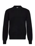 Filippa K - Textured Knit Polo Shirt - Pikkade varrukatega kootud polos&auml;rgid - XXL