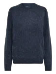Polo Ralph Lauren - Suede-Patch Wool-Cashmere Sweater - &Uuml;mara kaelusega - M