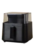 Greenpan - Greenpan Vision See-Through Black Airfryer &ndash; 1 Basket, 7L - &Otilde;hufrit&uuml;&uuml;rid - 7 L