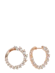 Marmara Sterling - 925 Silver Earrings, Rose Gold - R&otilde;ngad - ONE SIZE