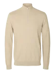 Selected - Slmberg Ls Half Zip Noos - Poolpika lukuga džemprid - XL