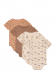 Pippi - Body Ss Ao-Printed (4-Pack) - L&uuml;hikeste varrukatega - 62