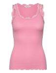 Rosemunde - Rwbabette Silk Sl U-Neck Long Lace Top - Varrukateta - M