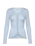 Rosemunde - Rwbabette Silk Ls V-Neck Lace Cardigan - Kardiganid - XL