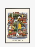Martin Schwartz - Bornholm Standard Poster - Linnad ja kaardid - 50X70CM